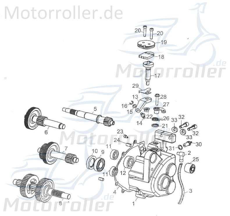Baotian BT49QT-9 4T Gebläserad 50ccm 4Takt BT139QMB-001907 Motorroller.de Lüfterrad Flügelrad Luftrad Lüfter-Rad Luft-Rad Ventilatorrad Belüftungsrad