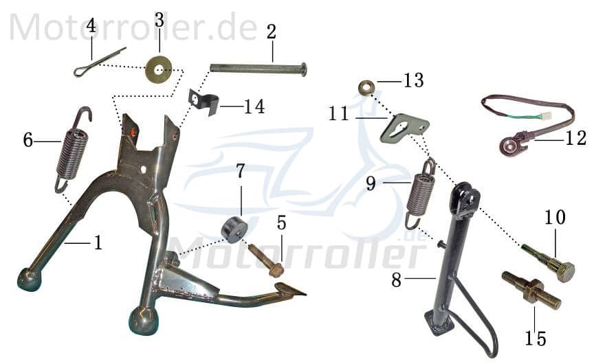 Sicherheitsschalter Seitenständer 1Stecker 7.803.947/6