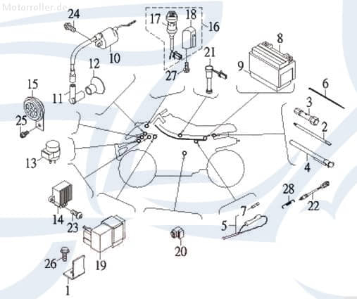 Exploroer Bullet 50 Werkzeughalter 49ccm 2Takt 56140-SK9-00 Motorroller.de Quad ATV Protector 50 UTV Ersatzteil Service Inpektion Direktimport