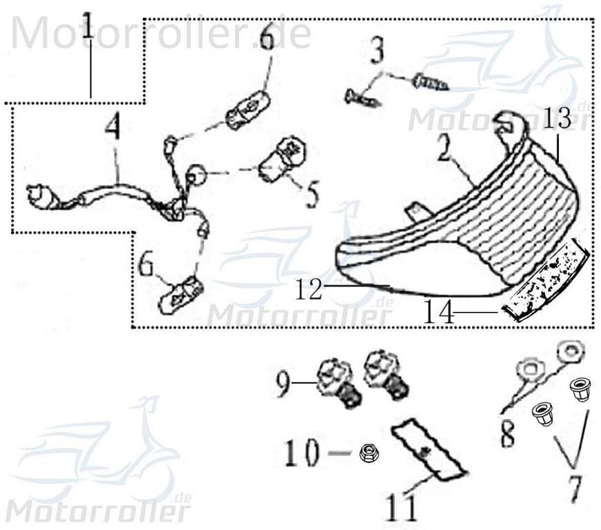 Hutmutter M6x17mm grün verzinkt AGM Hut-Mutter 50ccm 4Takt Motorroller.de Sechskant-Mutter Abschlussmutter Abschluss-Mutter 139QMB Scooter Ersatzteil