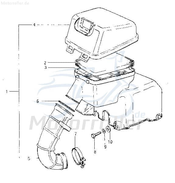 Sundiro XDZ 50 TA Ansaugschlauch 50ccm 2Takt D1E41FM.-11-04 Motorroller.de Unterdruckschlauch Ansaugstutzen Ansaugrohr Vakuumschlauch Saugleitung