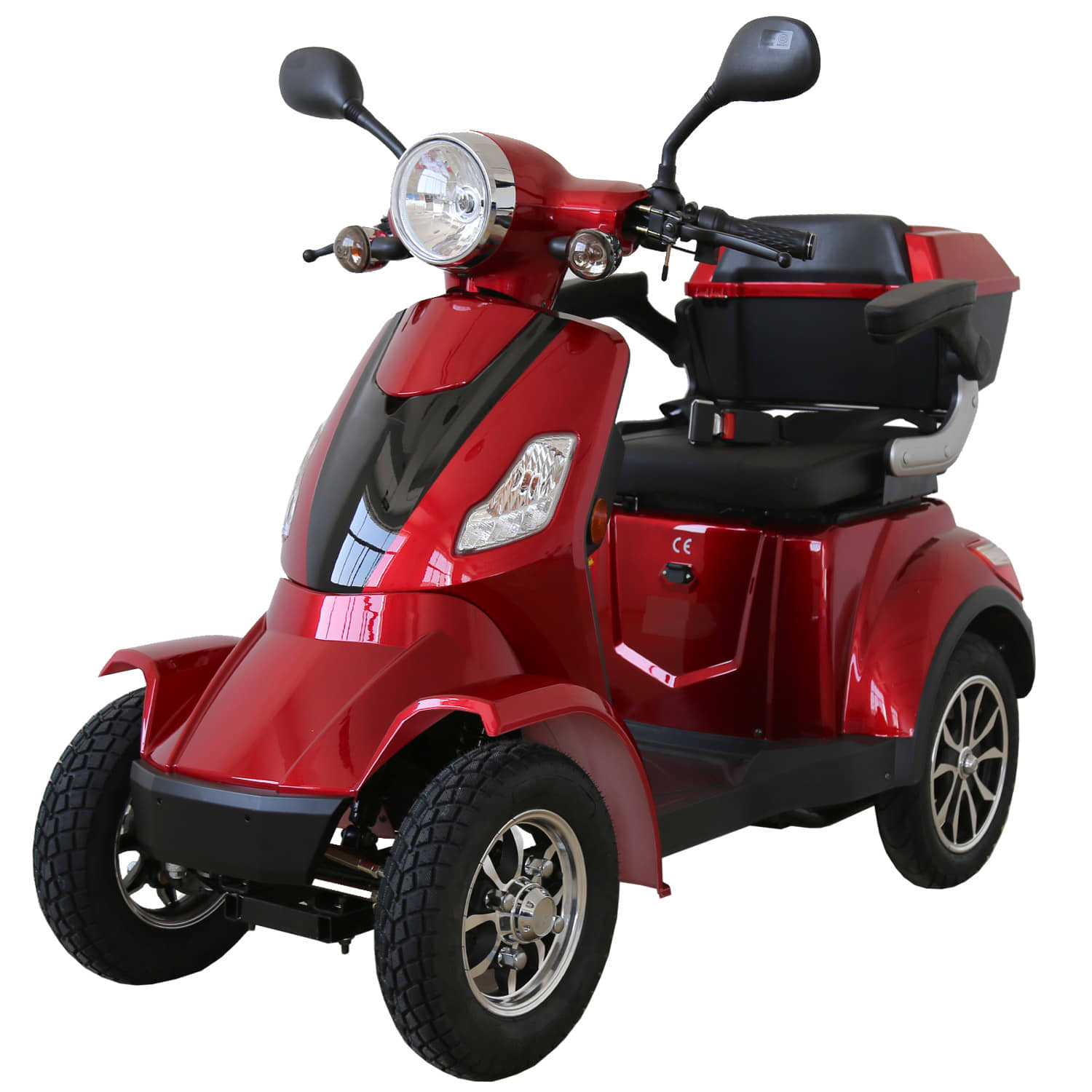 E-Quad Scoody E4 Shopper 25 km/h rot Vierradroller Seniorenfahrzeug E-Roller Elektroscooter Seniorenroller Handycaproller Elektrisch