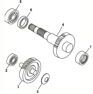ZNEN Simmering 25x44x7mm Radialdichtring CPI 91255-EQ5B-9000 Motorroller.de Wellendichtring Abdichtring Öldichtring Simmer-Ring