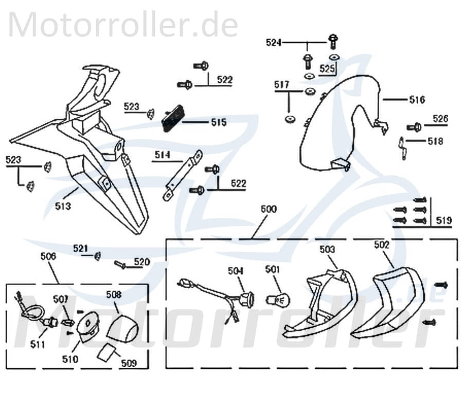 SMC Bundschraube M6x16mm Jonway Scooter Roller 92201-06016-03 Motorroller.de Maschinenschraube Flanschschraube Flansch-Schraube Maschinen-Schraube