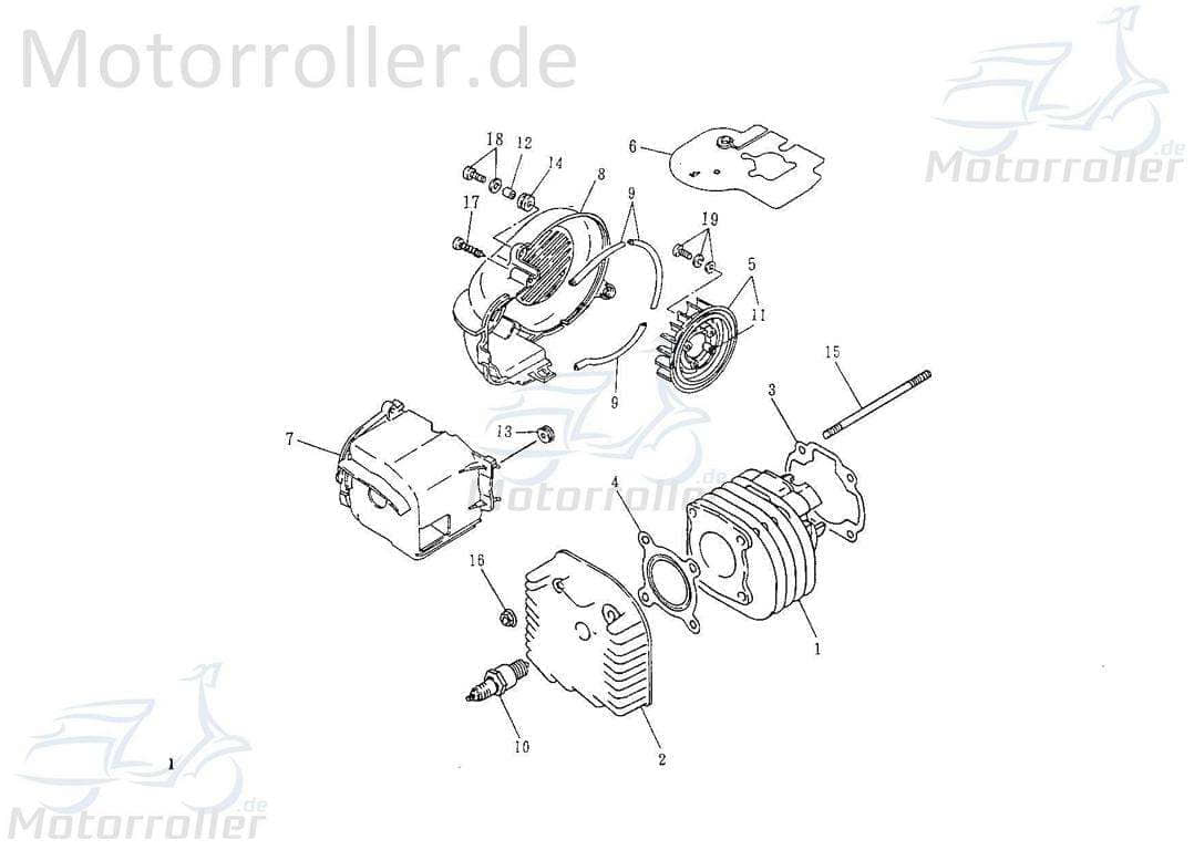 Dichtung Zylinderfuß 2Takt 50ccm 31131604