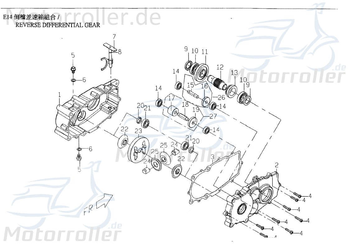 Getriebrad / Sonnenzahnrad Differential P2144230000