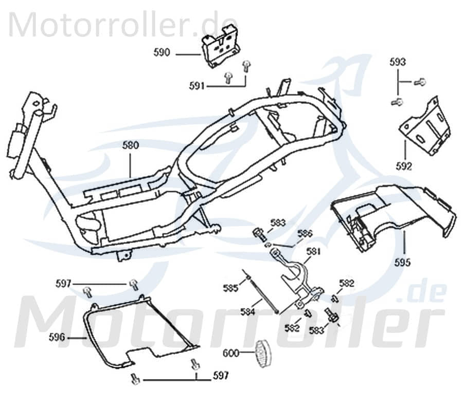 Distanzbuchse Distanzhülse Distanzring Scooter 99121-F8-9000 Motorroller.de Distanz-Hülse Passhülse Passbuchse Moped Ersatzteil Service Inpektion