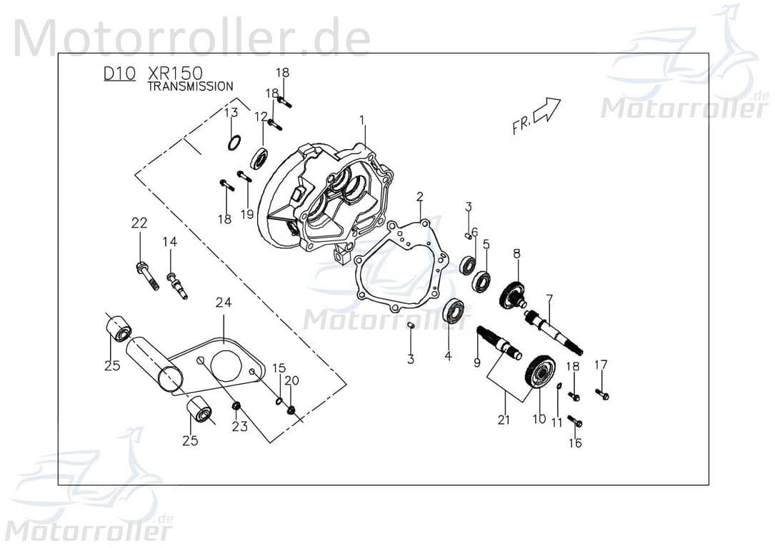 PGO Bundschraube X-RIDER 150 Maschinenschraube 150ccm 4Takt Motorroller.de Flanschschraube Flansch-Schraube Maschinen-Schraube Bund-Schraube Quad ATV