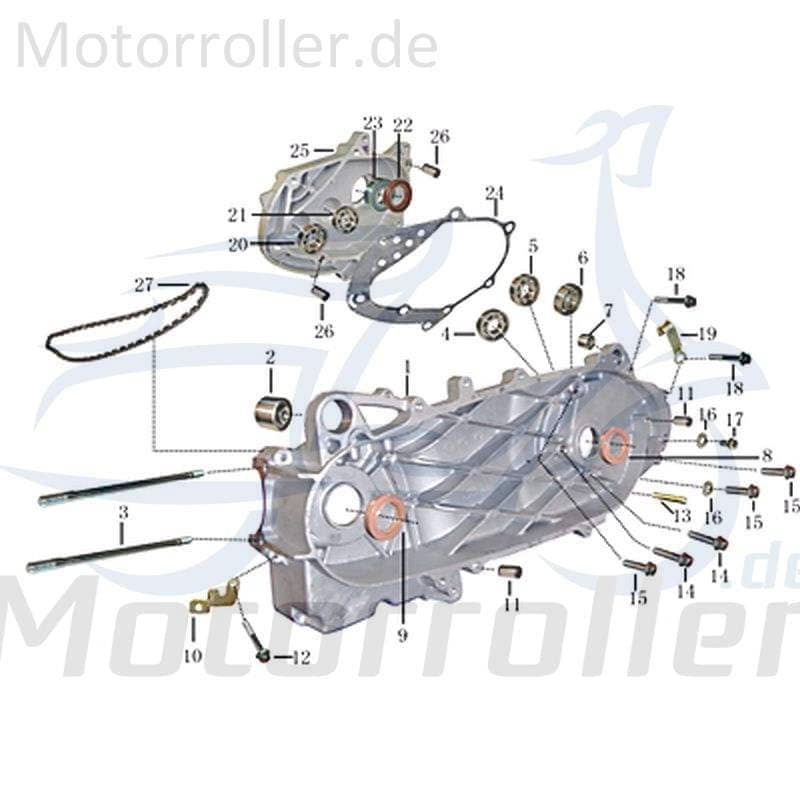 Kreidler Martinique 125 Unterlegscheibe 125ccm 4Takt 704713 Motorroller.de Distanzhalter U-Scheibe Washer Beilagscheibe Ausgleichsscheibe 125ccm-4Takt