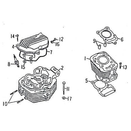 Zylinder Rex Quad 150 ATV 150ccm 4Takt Motorroller.de