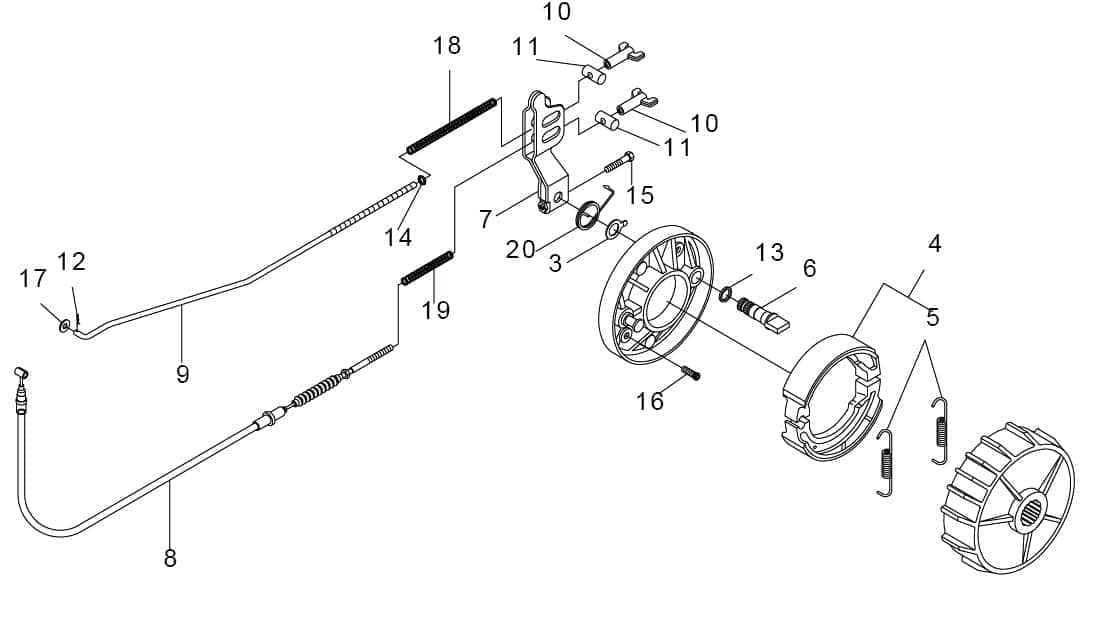 SMC REX Quad 50 FEDER Dämpfung ATV 50ccm 2Takt 97508-26286-B Motorroller.de Schwingungsdämpfer Ausgleichsfeder Abfederung Masseausgleich Mustang 50
