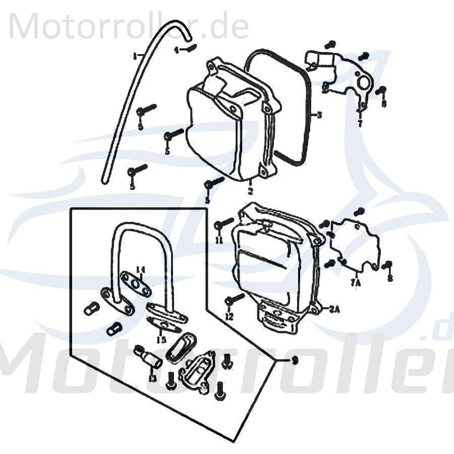 Belüftungsschlauch Ventildeckel Rex RS125 125ccm 4Takt Motorroller.de Kurbelgehäusebelüftungsschlauch 125ccm-4Takt Scooter Speedy 125 QM125T-10A