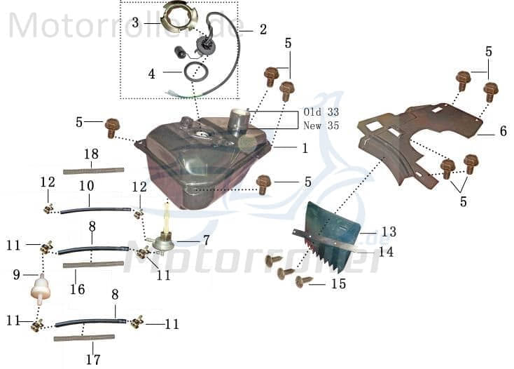Feder Unterdruckschlauch L = 550mm D 10mm 1170309-3