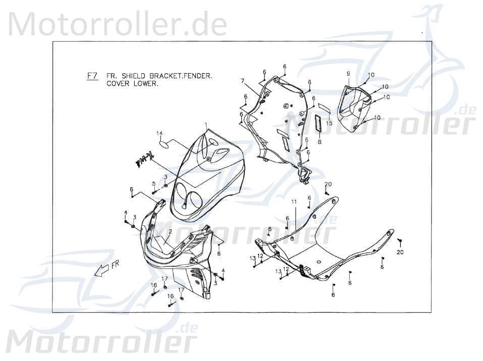 PGO Bundschraube 4x16mm T-Rex 50 Flanschschraube 50ccm 2Takt Motorroller.de Maschinenschraube Flansch-Schraube Maschinen-Schraube Bund-Schraube G-Max