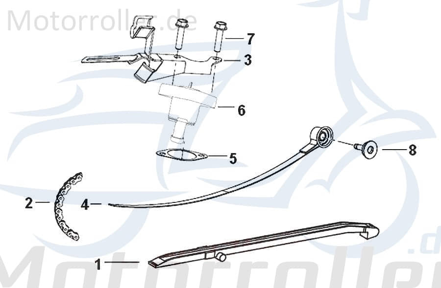 SMC Schraube Generic Zion 125 Maschinenschraube 140043000000 Motorroller.de Bundschraube Flanschschraube Flansch-Schraube Maschinen-Schraube Scooter