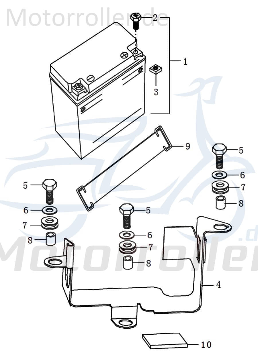 Kreidler STREET 125 DD Scheibe U-Scheibe 125ccm 4Takt 91524 Motorroller.de Durchmesser 6mm Unterlegscheibe Distanz-Scheibe Unterleg-Scheibe Scooter