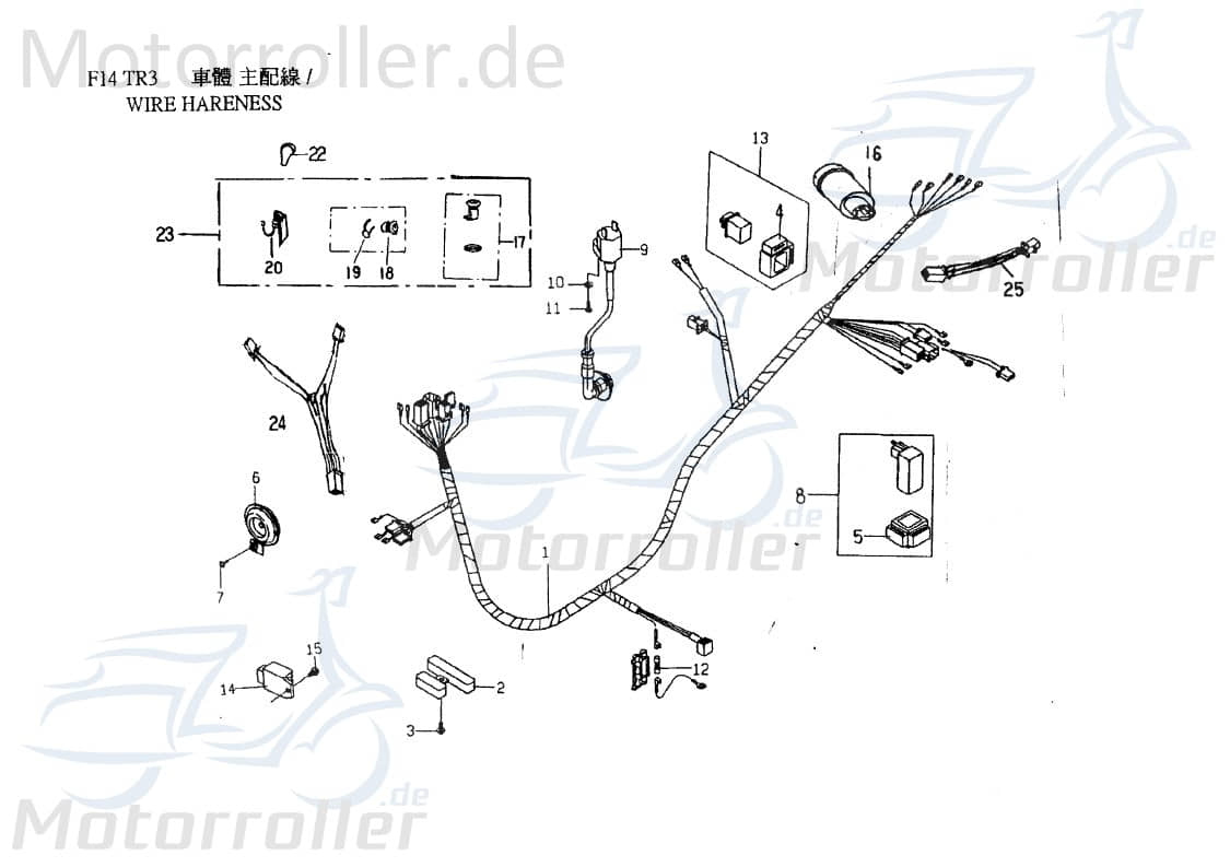 PGO Abdeckung Zündschloss TR3 50 Mofa Abdeckhaube Kappe E1552010000 Motorroller.de Deckel Schutz Verkleidung Platte Cover Blende Schutzhaube