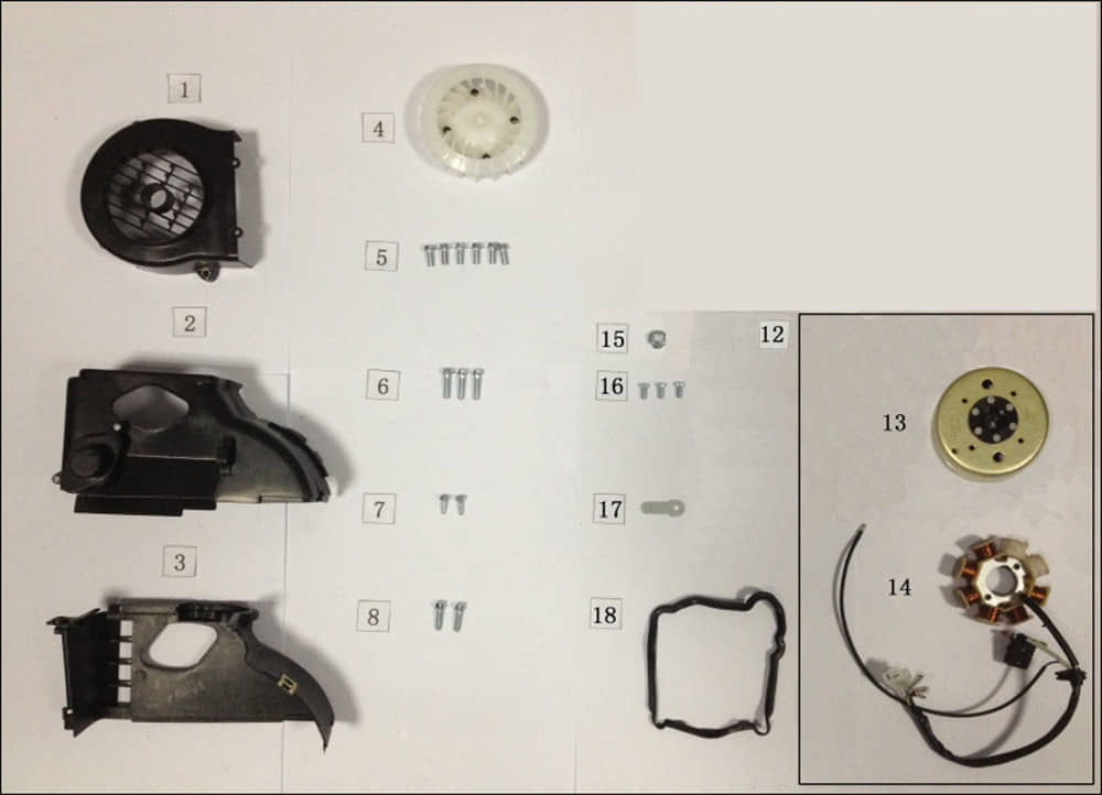 AGM GMX 460 Retro Classic Gebläserad 50ccm 4Takt 19510-SQ5A-9000 Motorroller.de Lüfterrad Flügelrad Luftrad Lüfter-Rad Luft-Rad Ventilatorrad Scooter