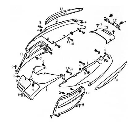 Staubkappe Vorderradgabel Motorroller Rex 125 82329