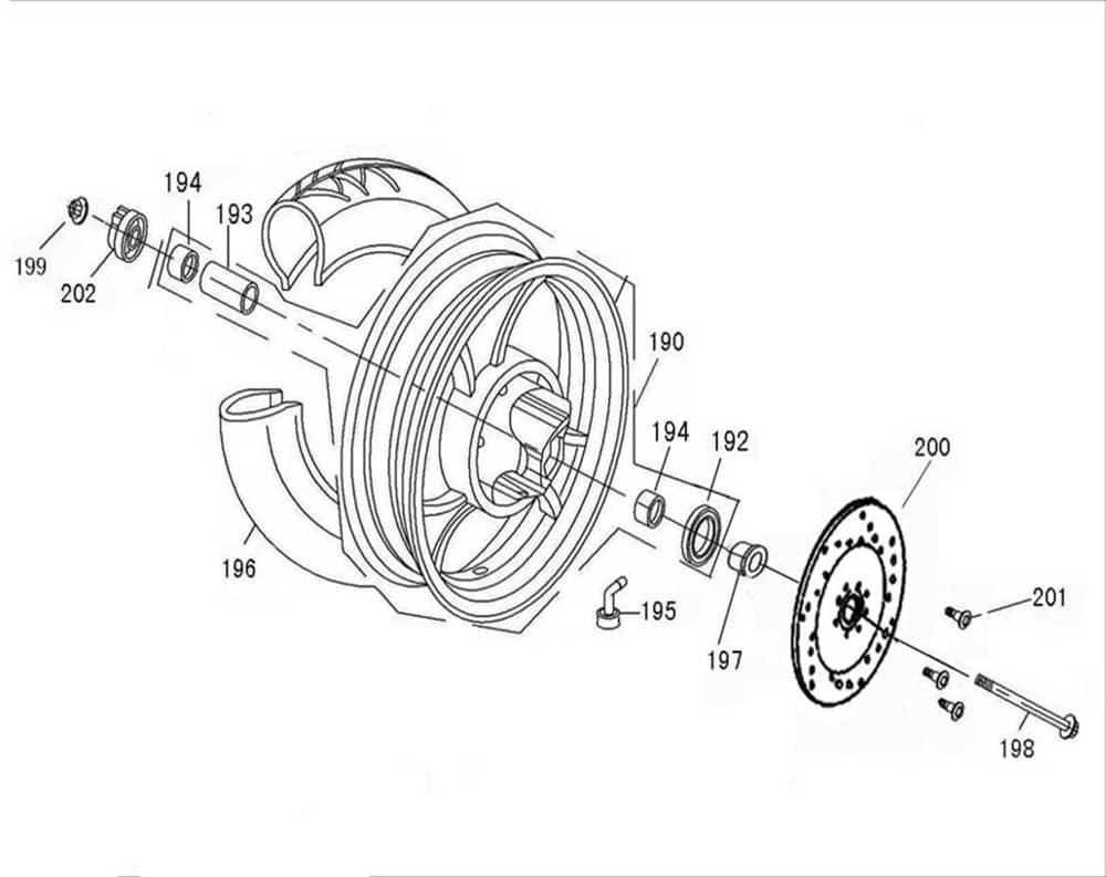 AGM GMX 460 Sport Tachoantrieb 50ccm 4Takt 44800-KY-9000 Motorroller.de Tachowellenantrieb Tachometerantrieb Tacho-Schnecke Tachometerzahnrad Scooter
