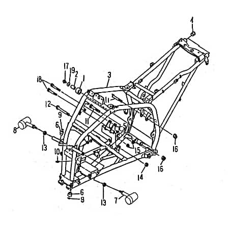 Sechskantschraube Barossa Cheetah 250 Halter ATV 250ccm 4Takt Motorroller.de Befestigung Halterung Flachkopfschraube Sechskant-Schraube Bundschraube