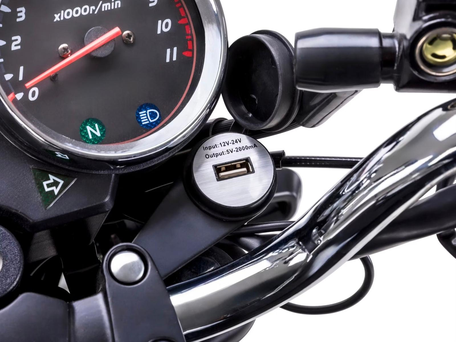 Motorrad Fighter 50 S-RS schwarz 45 km/h Euro 5 Schaltmoped Mokick