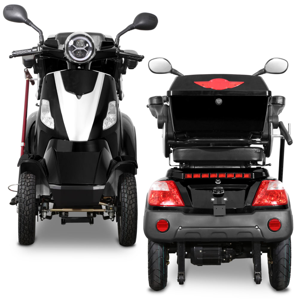 E-Quad Scoody E4 Shopper V2 25 km/h schwarz 1000 Watt Elektroroller Seniorenroller E-Scooter