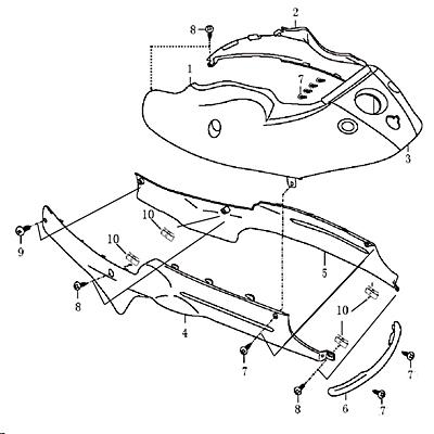 Heckverkleidung links Seitenabdeckung 706399