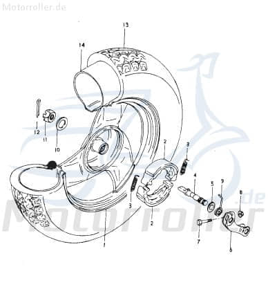 Eppella Eppelino 50 Scheibe 50ccm 2Takt FIG.-07-NO.-12 Motorroller.de Unterlegscheibe U-Scheibe Distanz-Scheibe Unterleg-Scheibe Abstandsscheibe