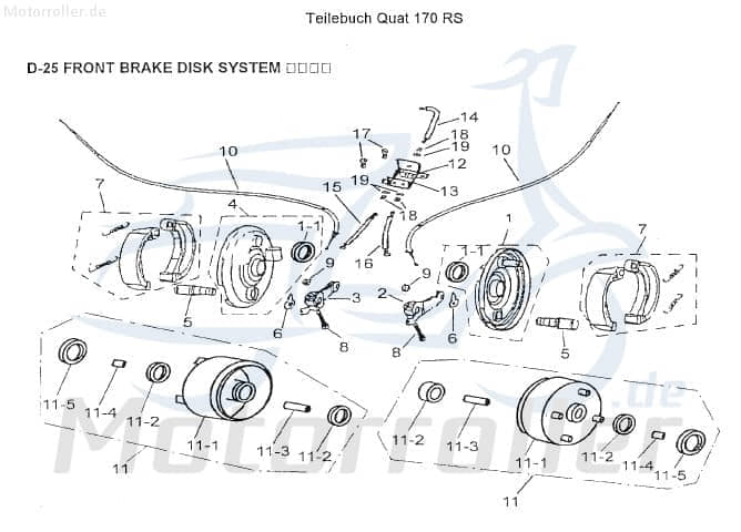 AEON Bremsseil Brems-Seil 45454-159-000