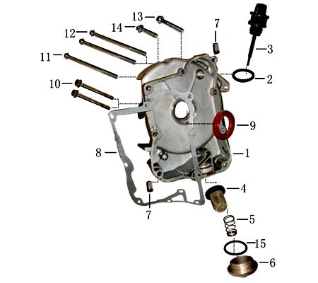 Variomatikdeckel rechts Rex Imola 125 Roller 704327 Motorroller.de Getriebegehäusedeckel Variodeckel Seitendeckel Getriebedeckel 152QMI Scooter