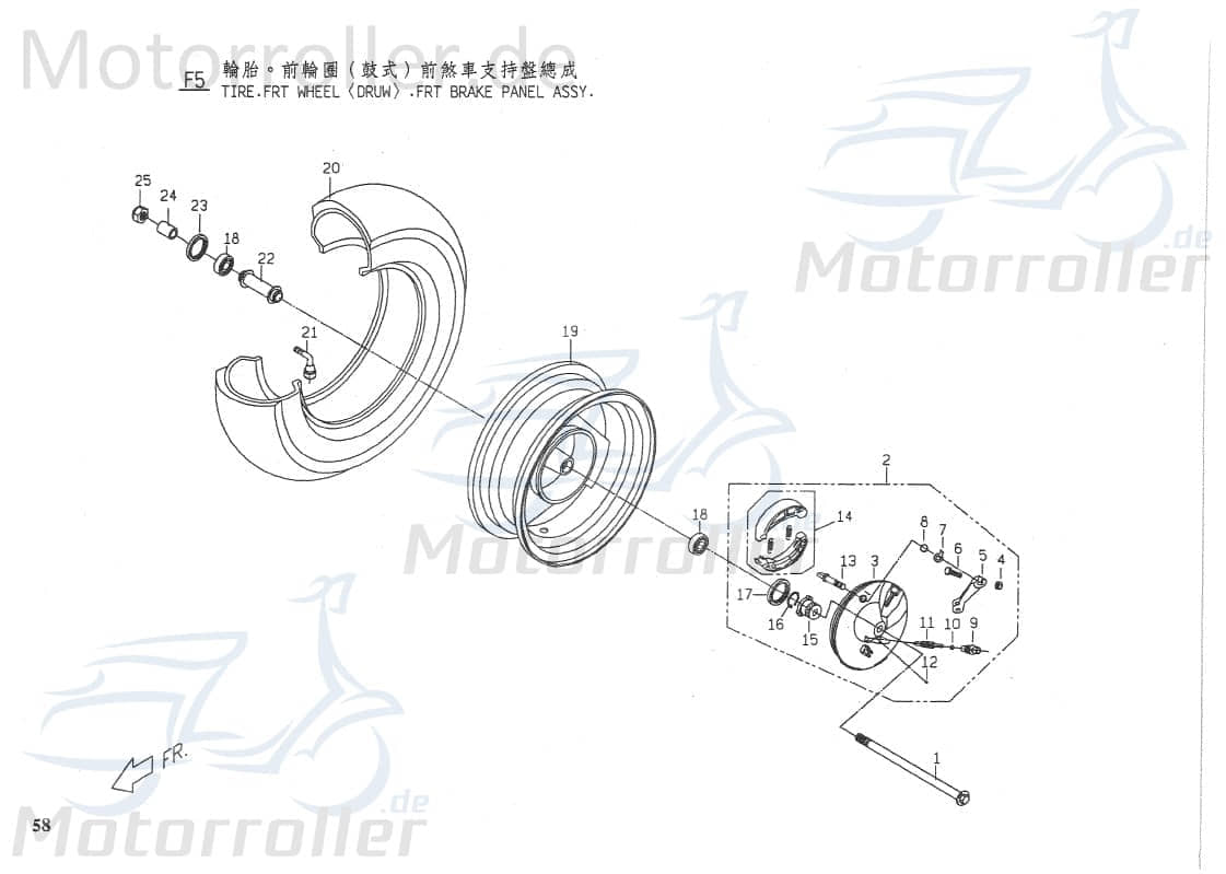 PGO Rodoshow 50 Sechskantschraube 50ccm 2Takt 90020603500 Motorroller.de M x35 Befestigung Halter Halterung Flachkopfschraube Sechskant-Schraube