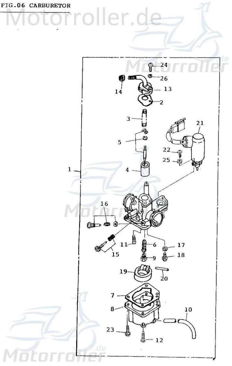 Adly Kreuzschlitzschraube M4x14mm Kreuzschraube 50ccm 2Takt Motorroller.de Kreutzschraube Kreutzschlitzschraube 272ccm-4Takt Quad ATV ATV 320 Canyon