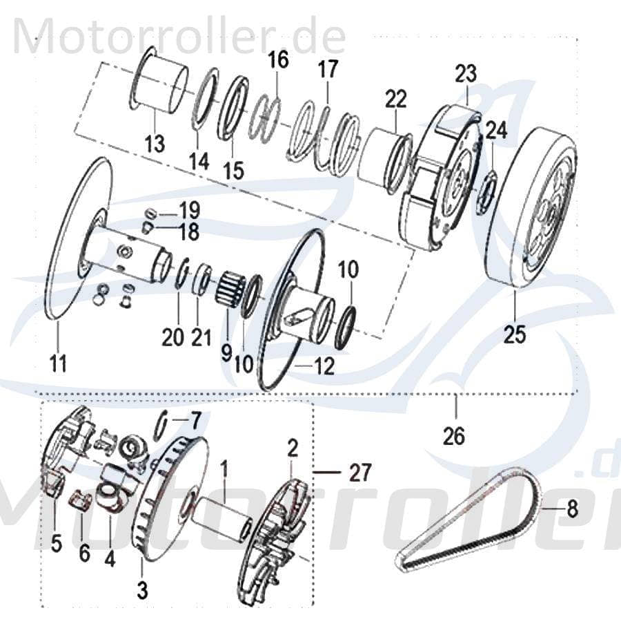 SMC Fliehkraftrolle 11Gramm Keeway Outlook 125 200153000000 Motorroller.de Variomatik-Gewicht Variorolle Variogewicht Vario-Gewicht Variomatikgewicht