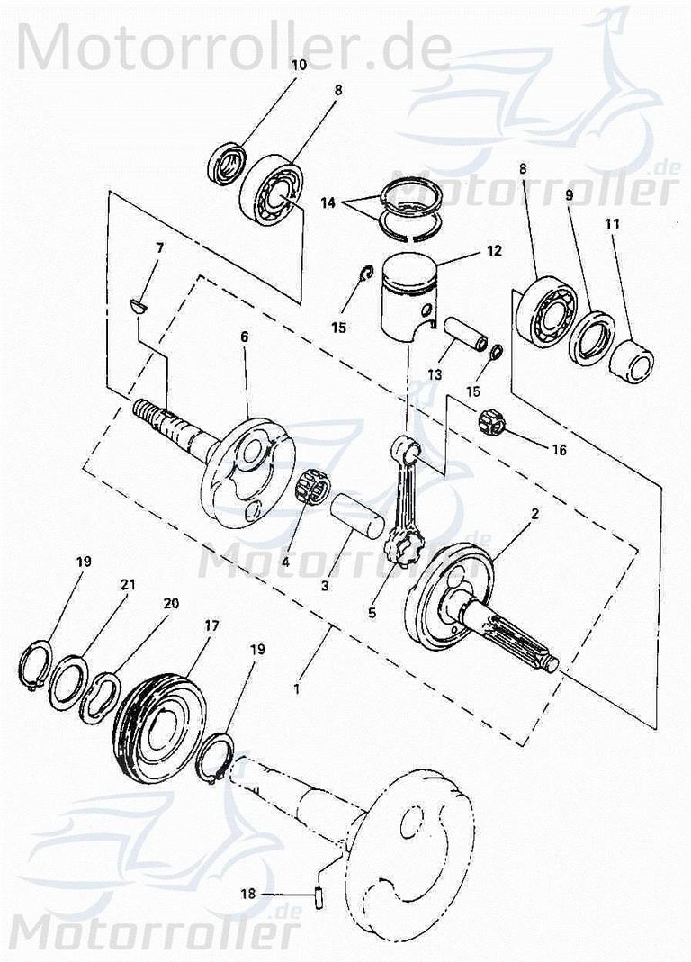 Kolbenring D:40mm H:1.14mm Aeon Cobra 50 ATV ABR-13011-116-000 Motorroller.de Kompressionsring Kolben-Ring Verdichtungsring Kompressions-Ring Quad UTV