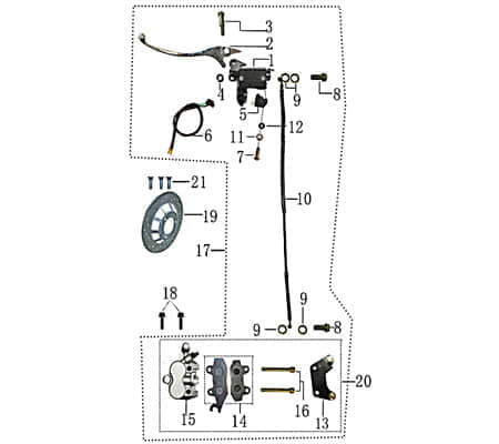 Bremsgeberzylinder rechts Bremszylinder 2090804-2