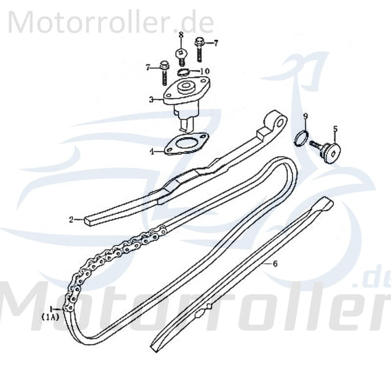 Steuerkette Motor 100L Kettenspanner Quad 14501-JOE-00