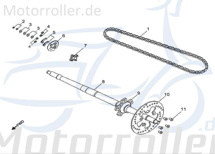 Kette O-Ring 520VX2 86 Clip AEO-ZA-7253628