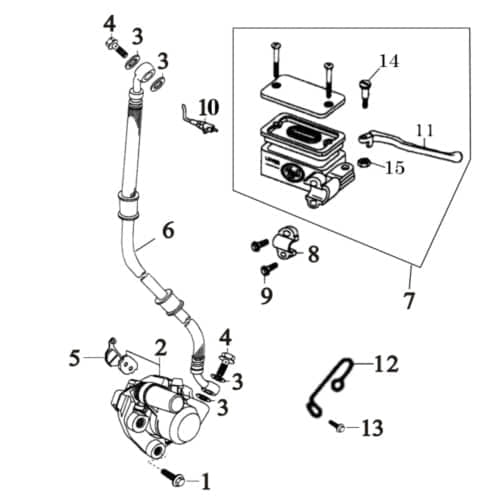 Sechskantschraube Rex RS450 Befestigung Halter 50ccm 4Takt Motorroller.de Halterung Flachkopfschraube Sechskant-Schraube Bundschraube Flanschschraube