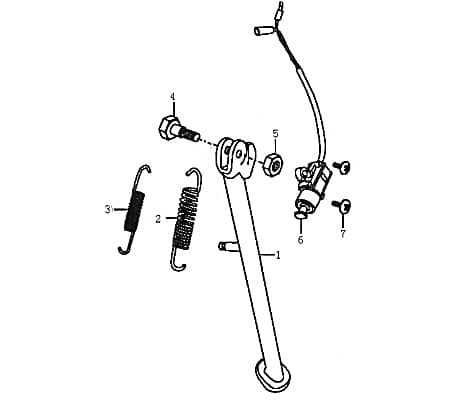 Seitenständer Ständer Motorrad Kreidler Standfuß 89485