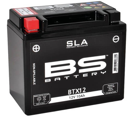 Batterie BTX12 12V 10A SLA DIN 51012 150x130x87mm