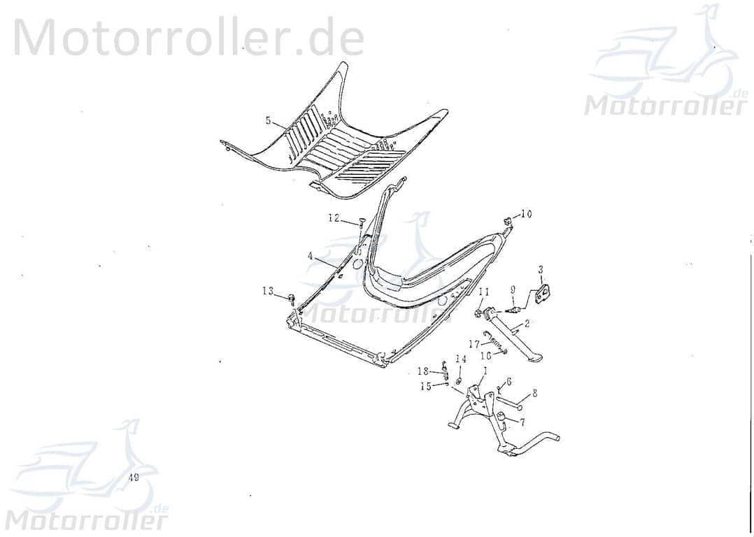 SMC Sechskantschraube mit Unterlegscheibe M6x20mm 50ccm 2Takt Motorroller.de Befestigung Halter Halterung Flachkopfschraube Sechskant-Schraube Scooter