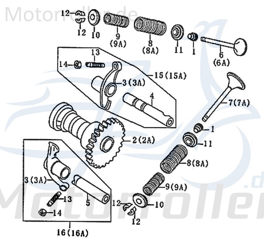 Auslassventil Sekundärluftsystem am Zylinderkopf 80631