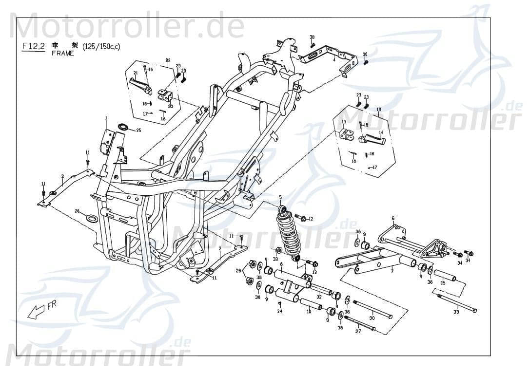 Federbein hinten Daempfer M2481000000
