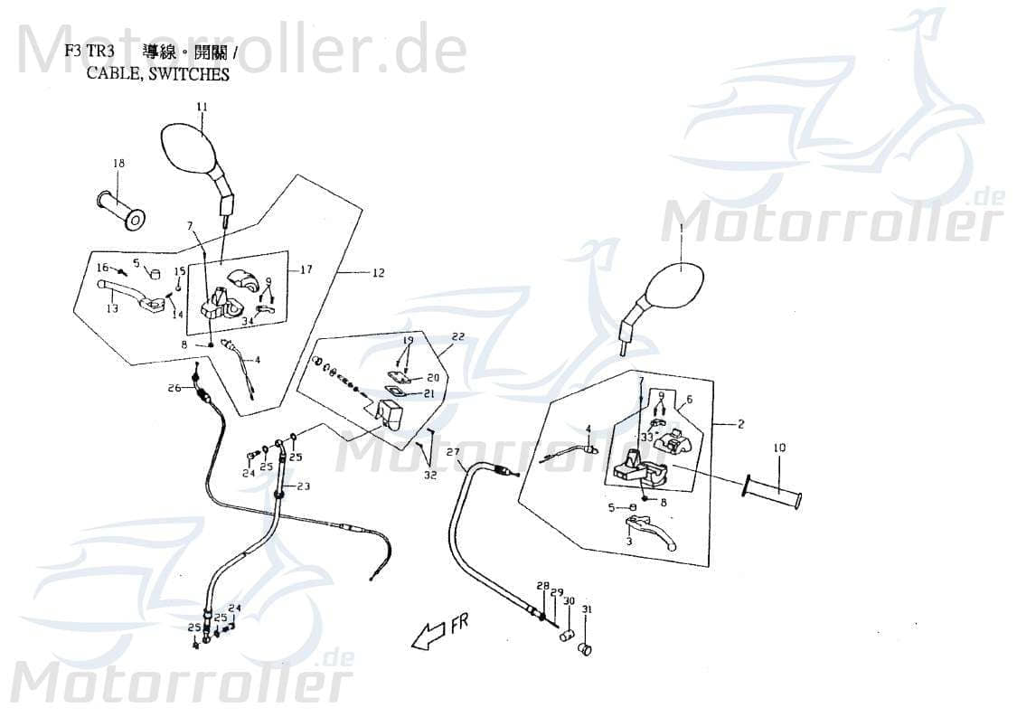 Sechskantschraube M10X40 Befestigung Halterung 110ccm 90021004000