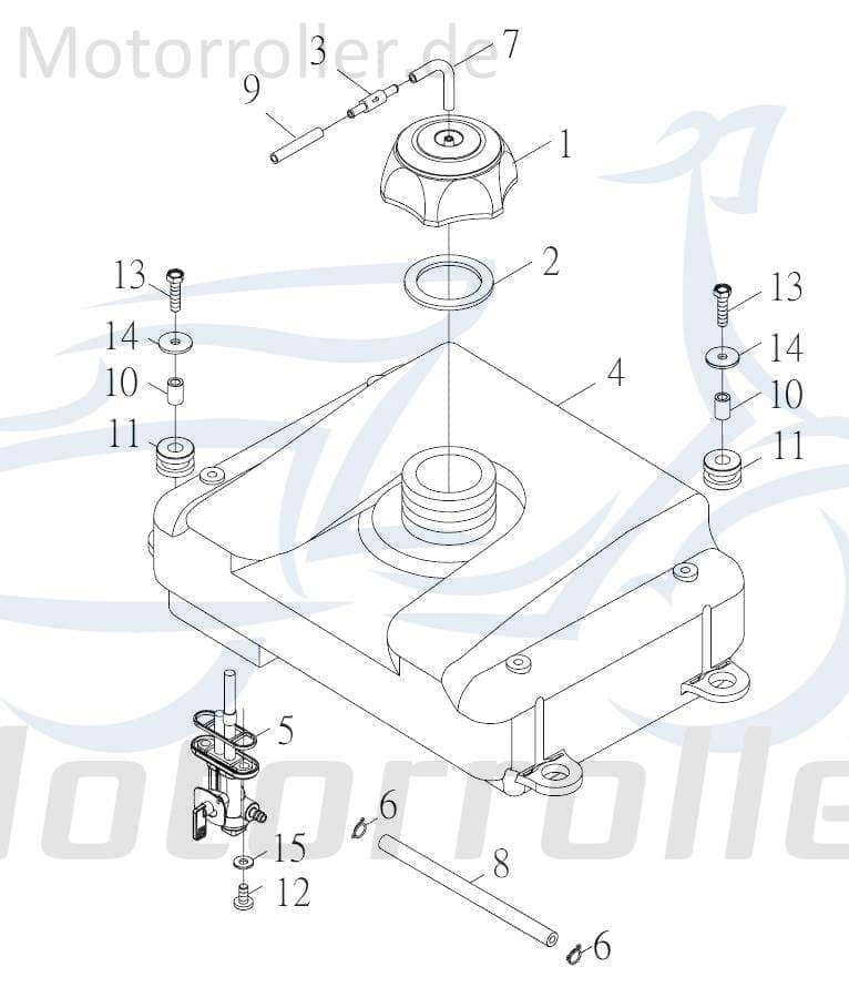 SMC Belüftungsschlauch Scooter Roller 50ccm 2Takt 90310-50050 Motorroller.de Kurbelgehäusebelüftungsschlauch Minarelli liegend Moped Ersatzteil