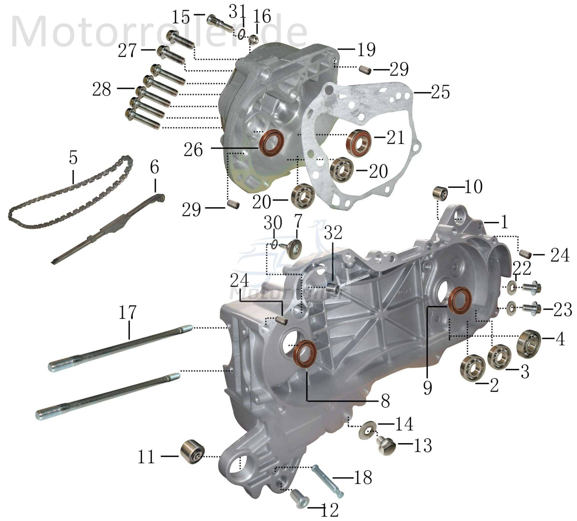 ECM Eppella Jet 50 3 Kugellager 50ccm 2Takt 281330000000 Motorroller.de Wälzlager Rillenkugellager Rollenlager Kugel-Lager Wellenlager Radiallager