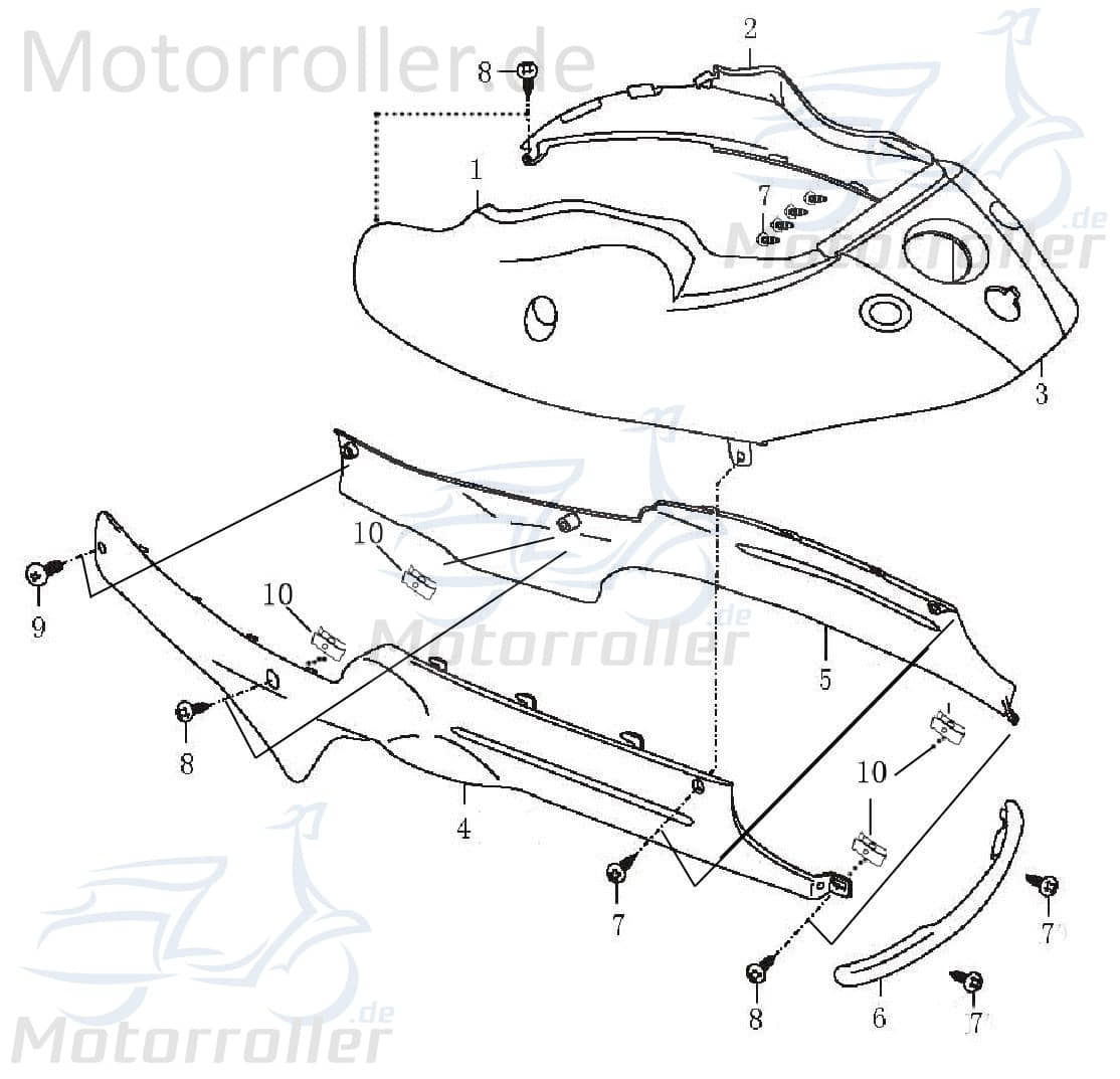 Dekoraufkleber GMX 50 One 4Takt 50ccm 1220401-11