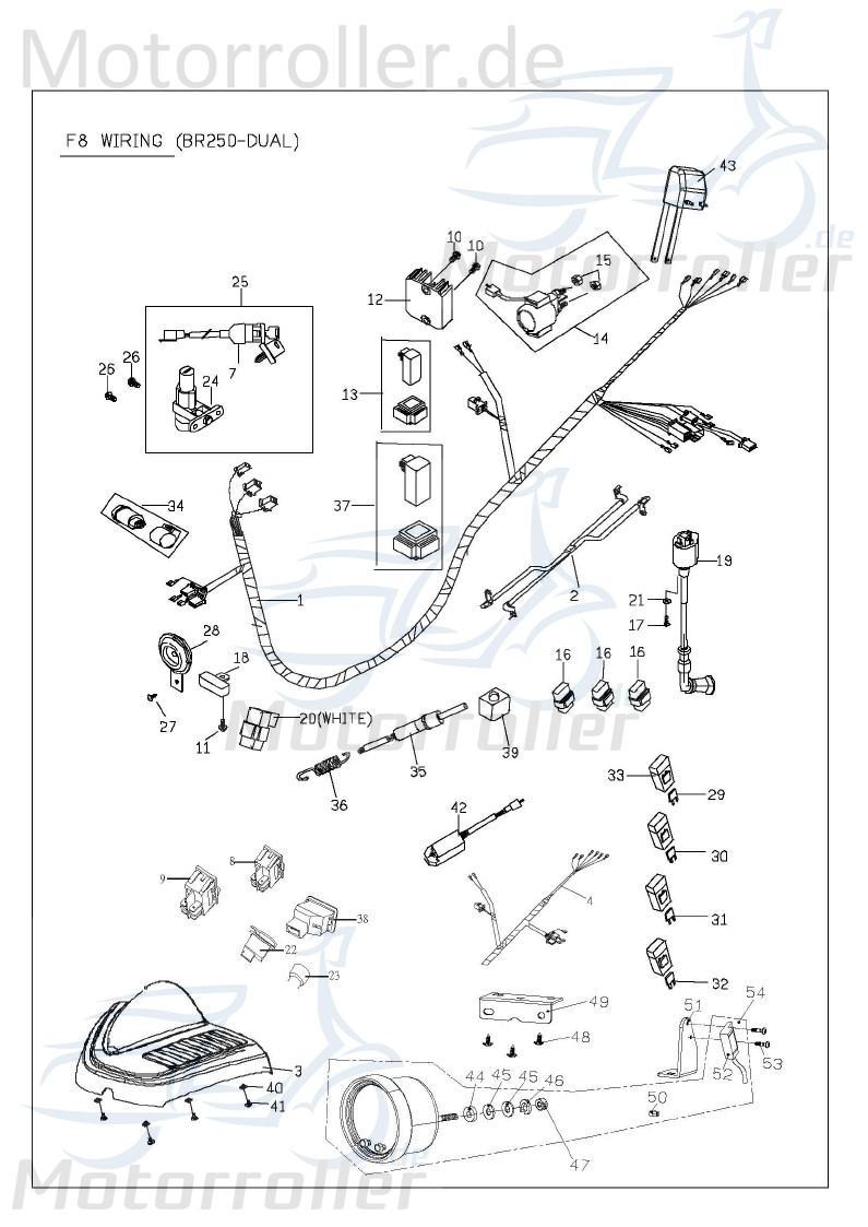 PGO Tachomagnet Bugrider 250 Sensor Buggy B556A030000 Motorroller.de Bugrider 200 Ersatzteil Service Inpektion Direktimport