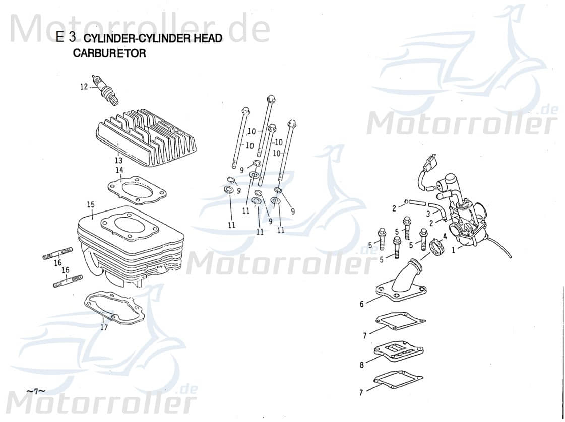 Vergaser komplett Carburetor B1E115001A2